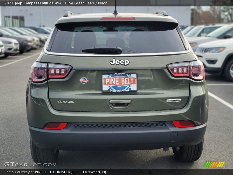 Olive Green Pearl / Black 2021 Jeep Compass Latitude 4x4