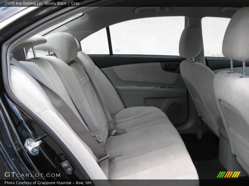 Ebony Black / Gray 2008 Kia Optima LX