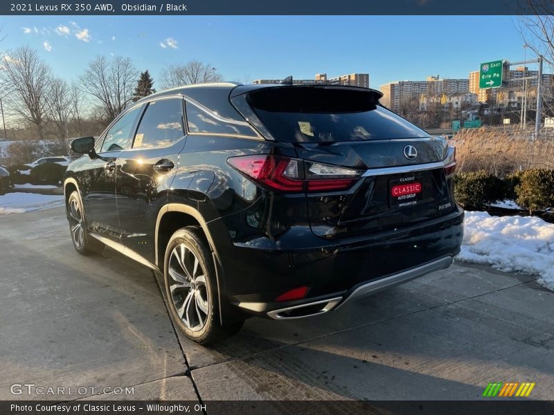 Obsidian / Black 2021 Lexus RX 350 AWD