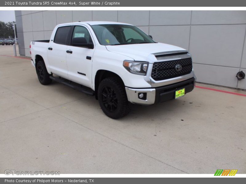 Super White / Graphite 2021 Toyota Tundra SR5 CrewMax 4x4