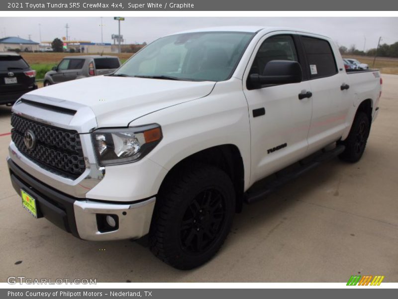 Super White / Graphite 2021 Toyota Tundra SR5 CrewMax 4x4