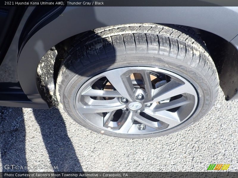 Thunder Gray / Black 2021 Hyundai Kona Ultimate AWD