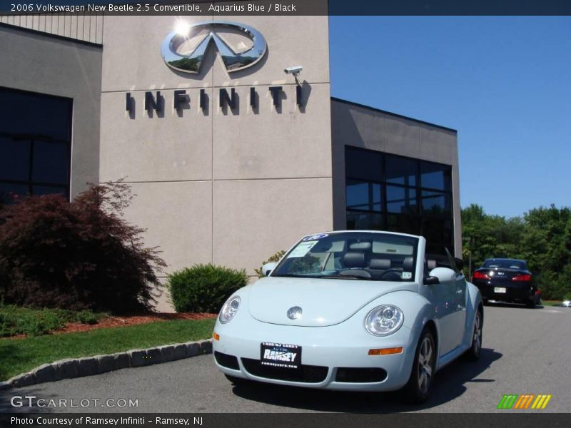 Aquarius Blue / Black 2006 Volkswagen New Beetle 2.5 Convertible
