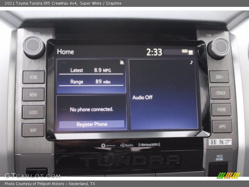Super White / Graphite 2021 Toyota Tundra SR5 CrewMax 4x4