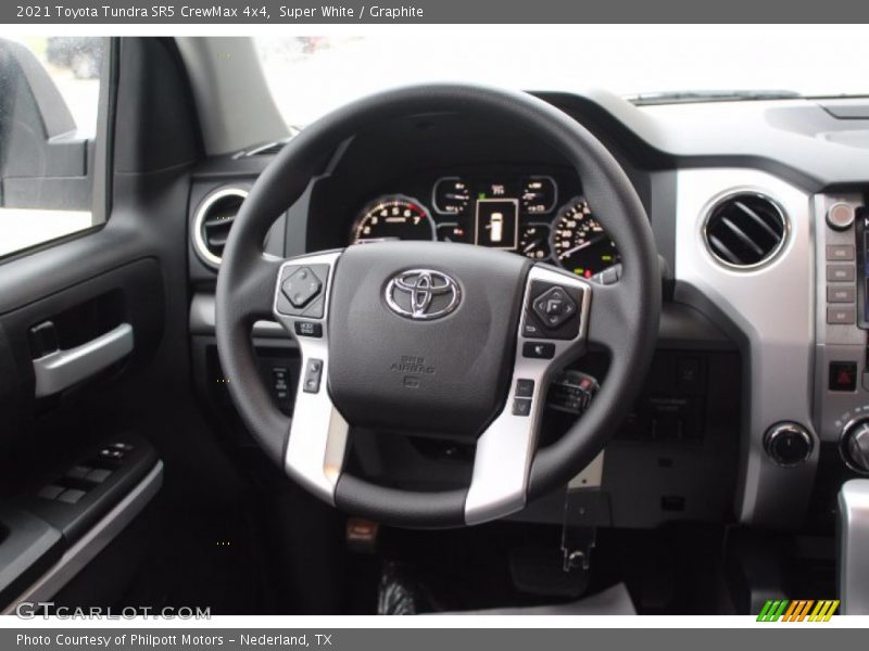Super White / Graphite 2021 Toyota Tundra SR5 CrewMax 4x4