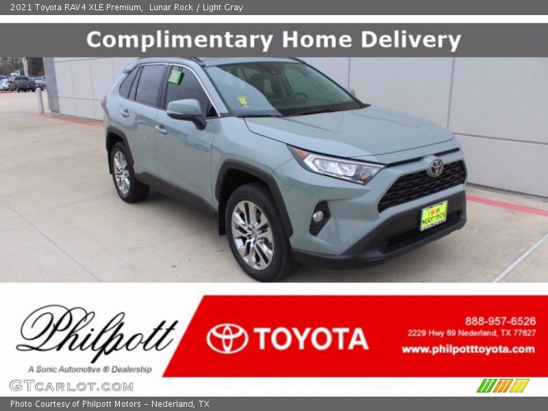 Lunar Rock / Light Gray 2021 Toyota RAV4 XLE Premium