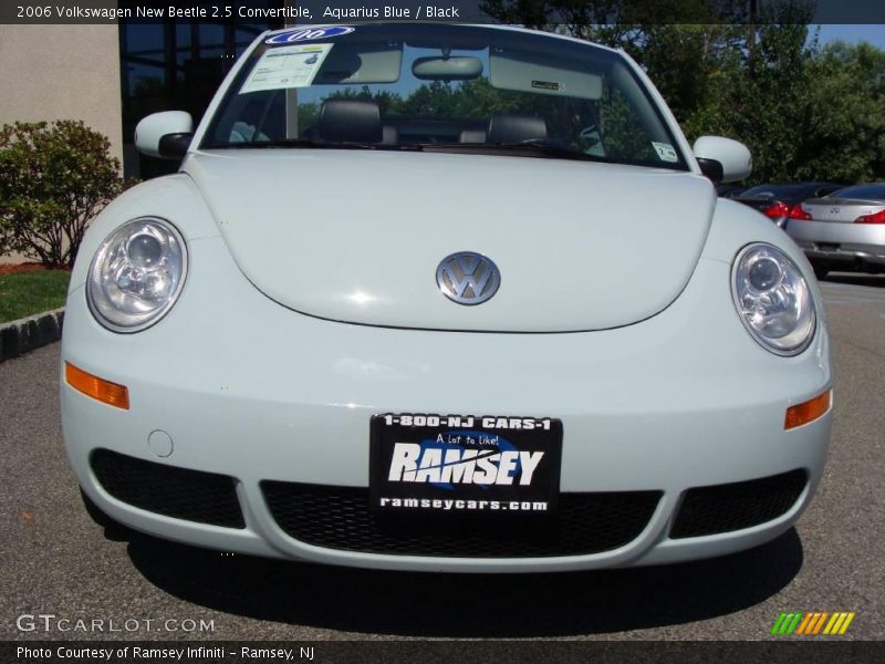 Aquarius Blue / Black 2006 Volkswagen New Beetle 2.5 Convertible