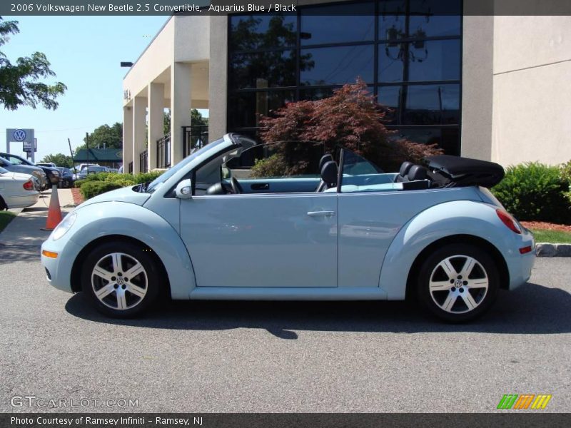 Aquarius Blue / Black 2006 Volkswagen New Beetle 2.5 Convertible