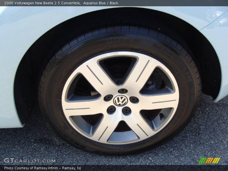Aquarius Blue / Black 2006 Volkswagen New Beetle 2.5 Convertible
