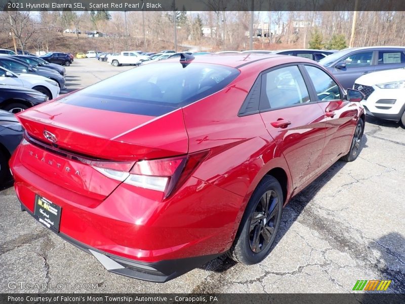 Scarlet Red Pearl / Black 2021 Hyundai Elantra SEL