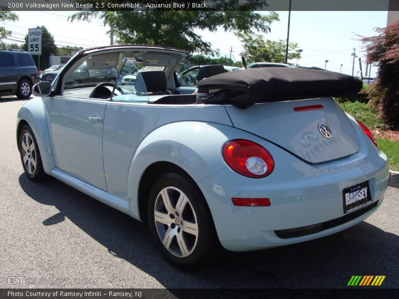 Aquarius Blue / Black 2006 Volkswagen New Beetle 2.5 Convertible