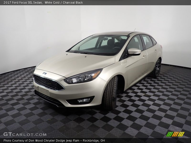 White Gold / Charcoal Black 2017 Ford Focus SEL Sedan