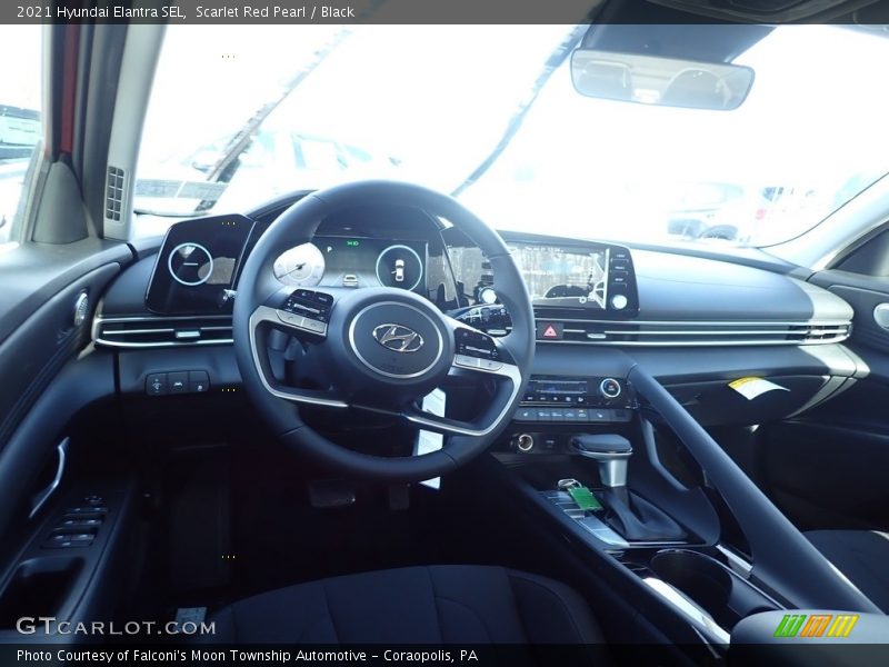 Scarlet Red Pearl / Black 2021 Hyundai Elantra SEL