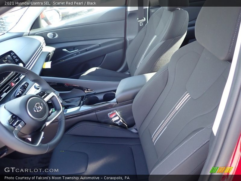 Scarlet Red Pearl / Black 2021 Hyundai Elantra SEL