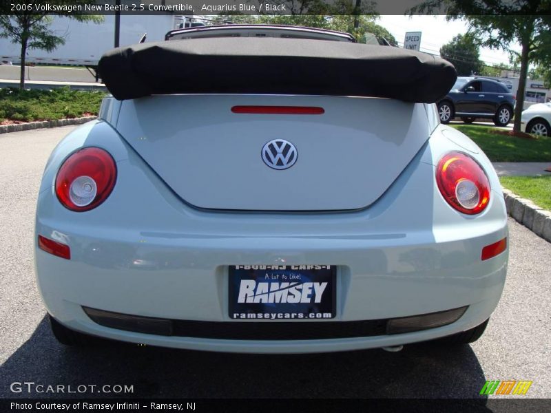 Aquarius Blue / Black 2006 Volkswagen New Beetle 2.5 Convertible