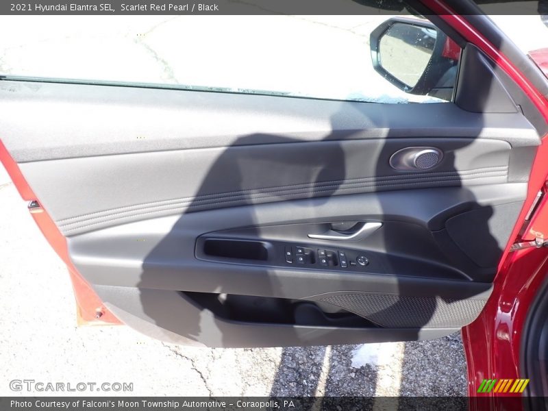 Scarlet Red Pearl / Black 2021 Hyundai Elantra SEL