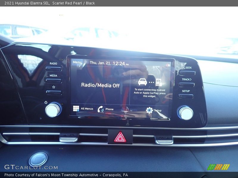 Scarlet Red Pearl / Black 2021 Hyundai Elantra SEL