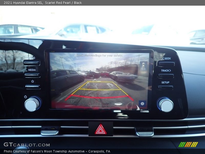 Scarlet Red Pearl / Black 2021 Hyundai Elantra SEL