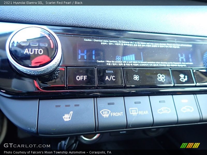 Scarlet Red Pearl / Black 2021 Hyundai Elantra SEL