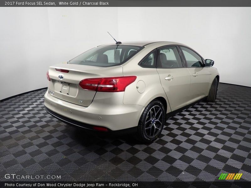 White Gold / Charcoal Black 2017 Ford Focus SEL Sedan