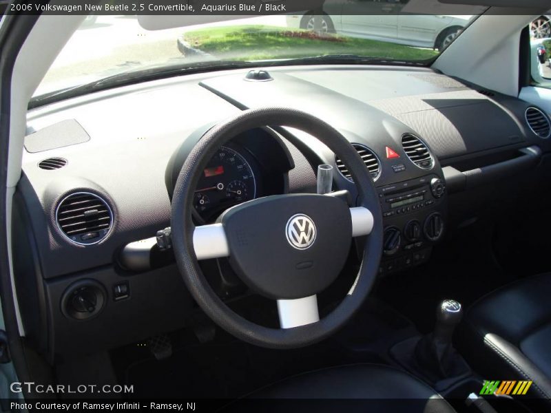 Aquarius Blue / Black 2006 Volkswagen New Beetle 2.5 Convertible