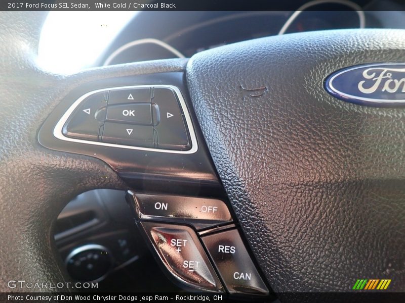 White Gold / Charcoal Black 2017 Ford Focus SEL Sedan