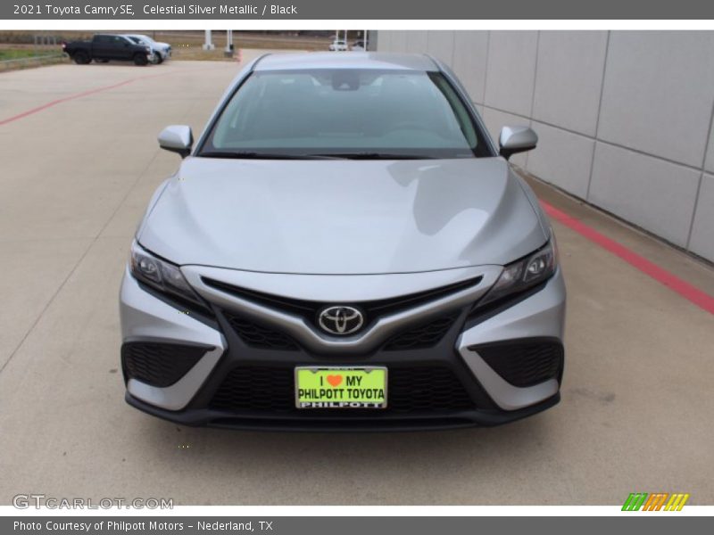 Celestial Silver Metallic / Black 2021 Toyota Camry SE