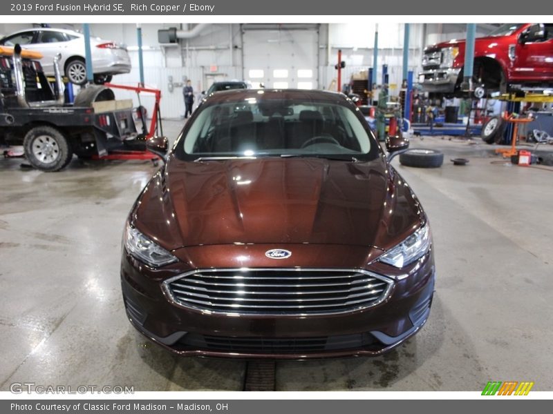 Rich Copper / Ebony 2019 Ford Fusion Hybrid SE