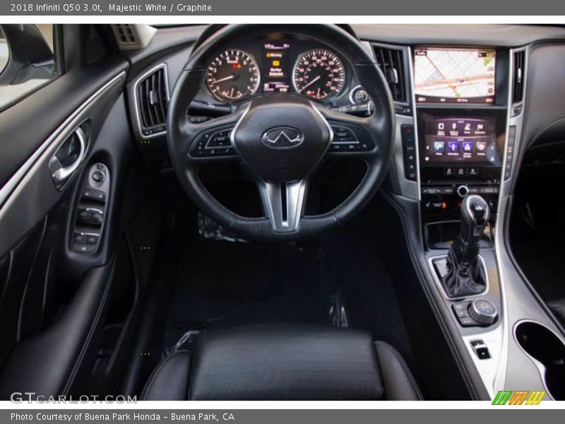 Majestic White / Graphite 2018 Infiniti Q50 3.0t