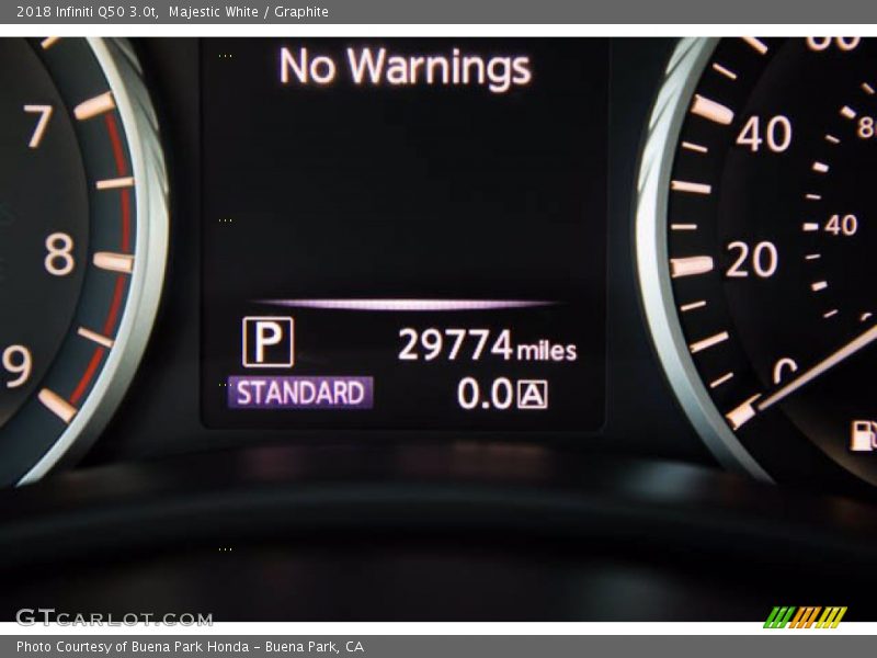 Majestic White / Graphite 2018 Infiniti Q50 3.0t