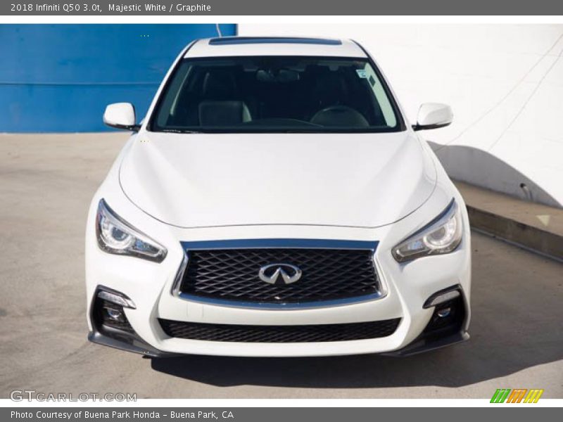 Majestic White / Graphite 2018 Infiniti Q50 3.0t