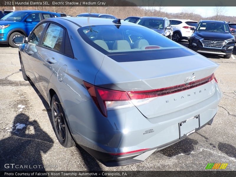 Electric Shadow / Medium Gray 2021 Hyundai Elantra SEL