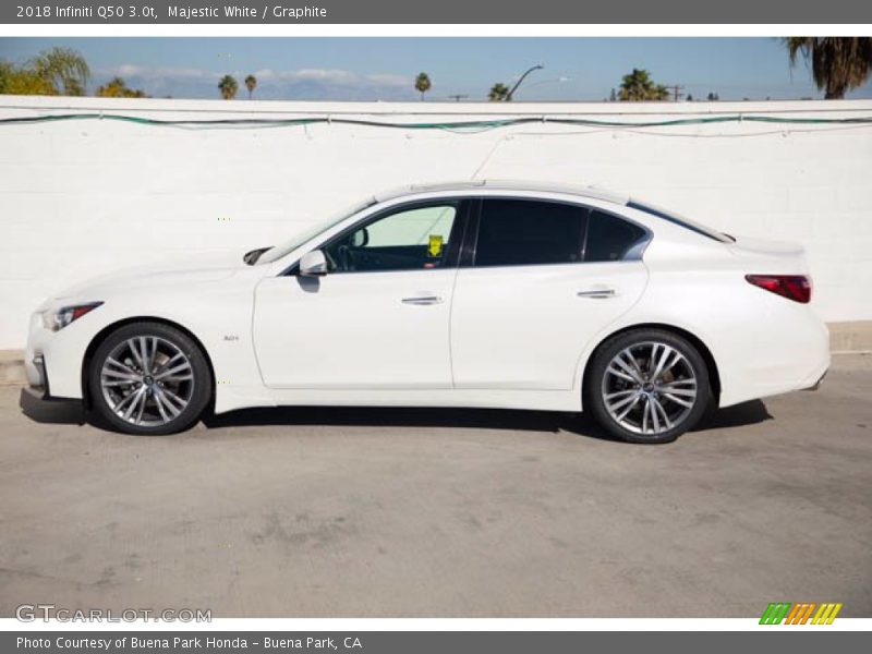 Majestic White / Graphite 2018 Infiniti Q50 3.0t