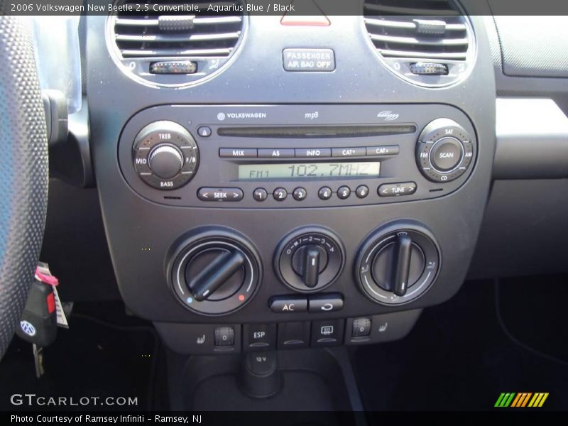 Aquarius Blue / Black 2006 Volkswagen New Beetle 2.5 Convertible
