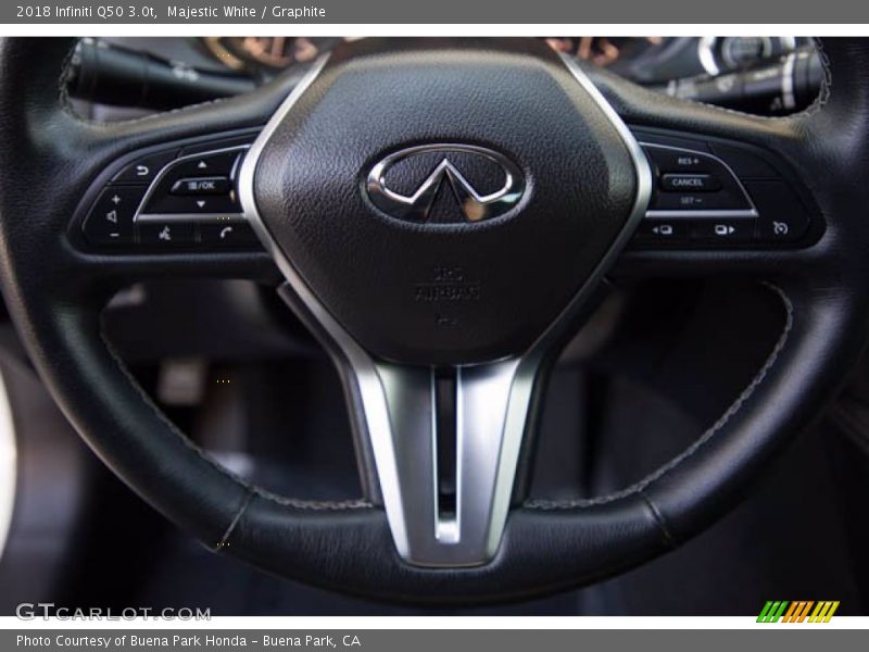 Majestic White / Graphite 2018 Infiniti Q50 3.0t