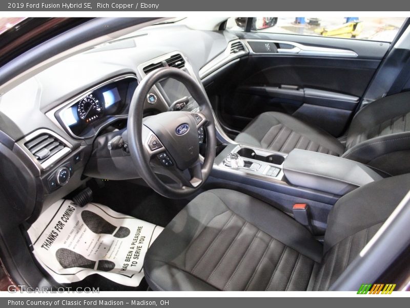 Rich Copper / Ebony 2019 Ford Fusion Hybrid SE