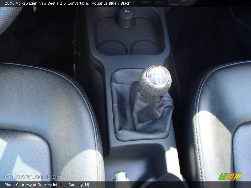 Aquarius Blue / Black 2006 Volkswagen New Beetle 2.5 Convertible