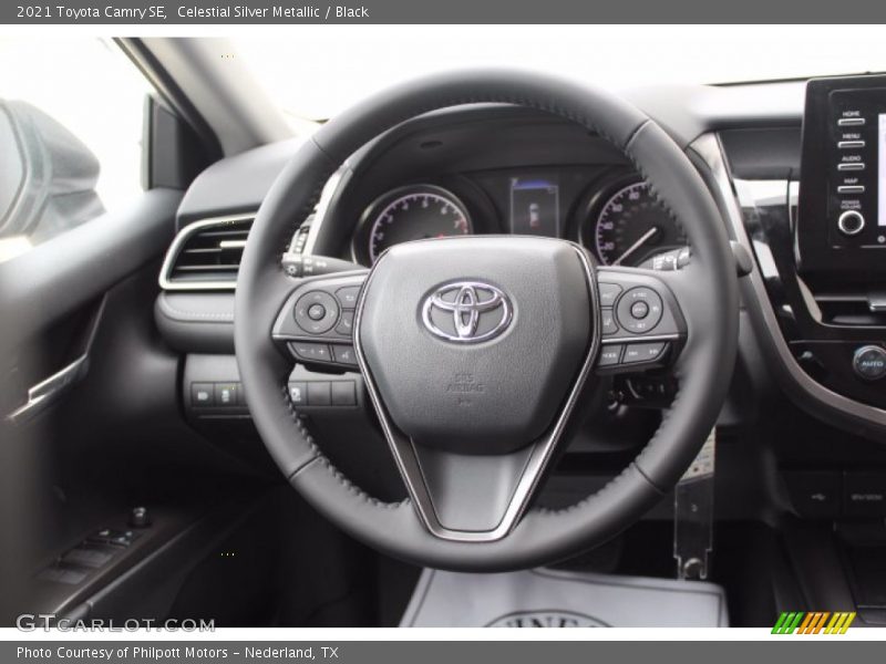 Celestial Silver Metallic / Black 2021 Toyota Camry SE
