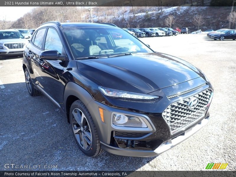 Ultra Black / Black 2021 Hyundai Kona Ultimate AWD