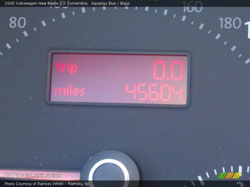 Aquarius Blue / Black 2006 Volkswagen New Beetle 2.5 Convertible