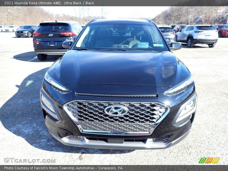 Ultra Black / Black 2021 Hyundai Kona Ultimate AWD