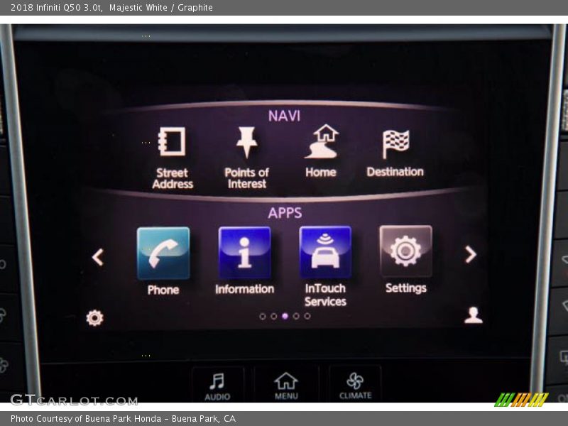 Majestic White / Graphite 2018 Infiniti Q50 3.0t