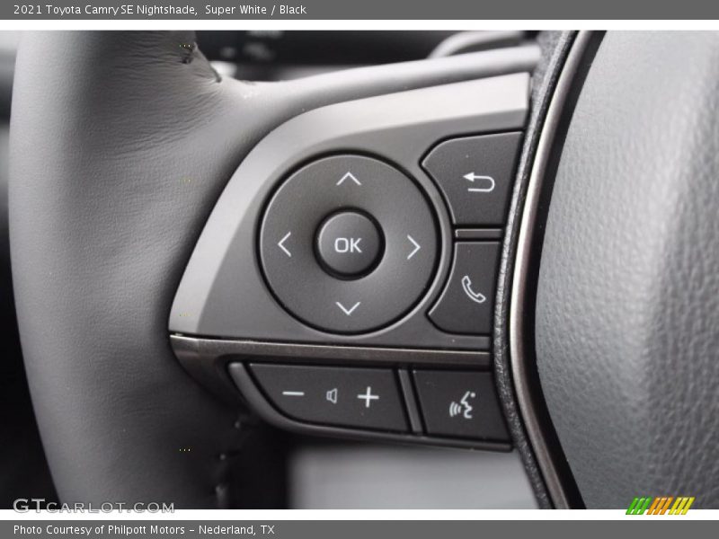 Super White / Black 2021 Toyota Camry SE Nightshade