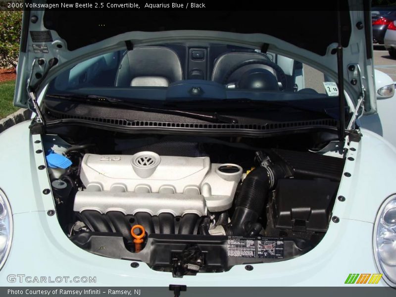 Aquarius Blue / Black 2006 Volkswagen New Beetle 2.5 Convertible