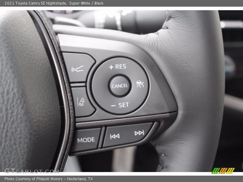 Super White / Black 2021 Toyota Camry SE Nightshade