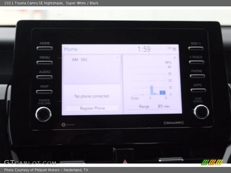 Super White / Black 2021 Toyota Camry SE Nightshade