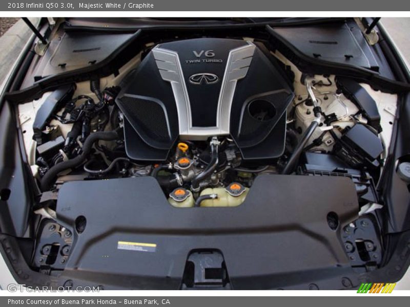 Majestic White / Graphite 2018 Infiniti Q50 3.0t