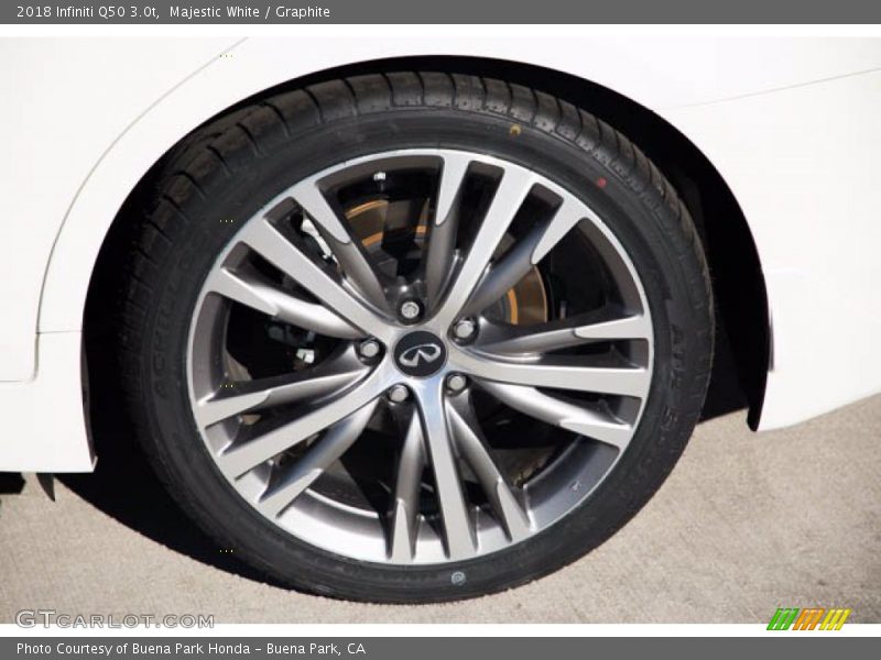 Majestic White / Graphite 2018 Infiniti Q50 3.0t