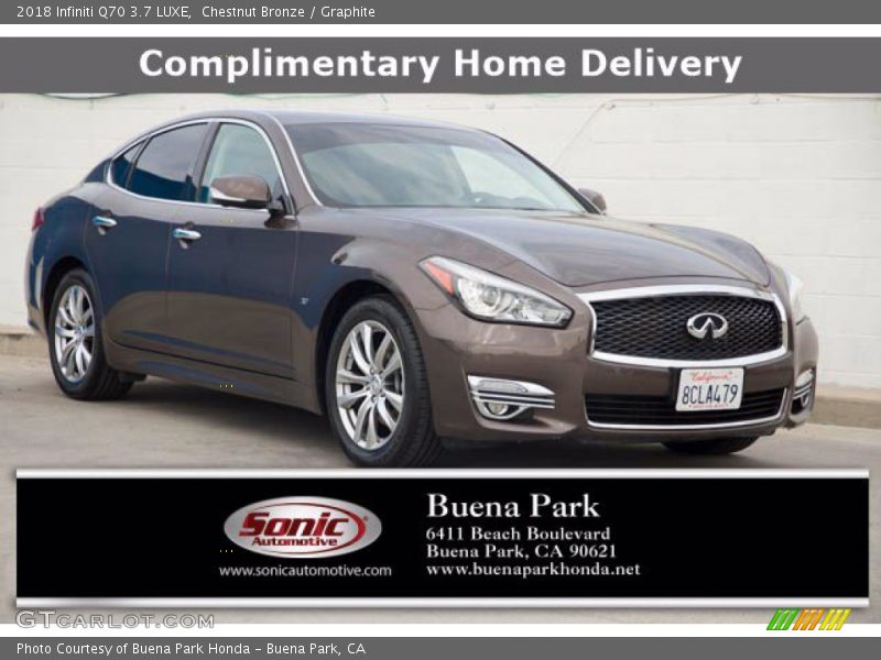 Chestnut Bronze / Graphite 2018 Infiniti Q70 3.7 LUXE