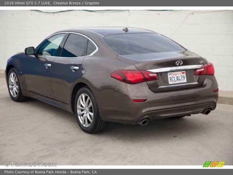 Chestnut Bronze / Graphite 2018 Infiniti Q70 3.7 LUXE